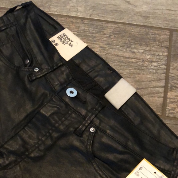 H&M Pants - black h&m faux leather pants